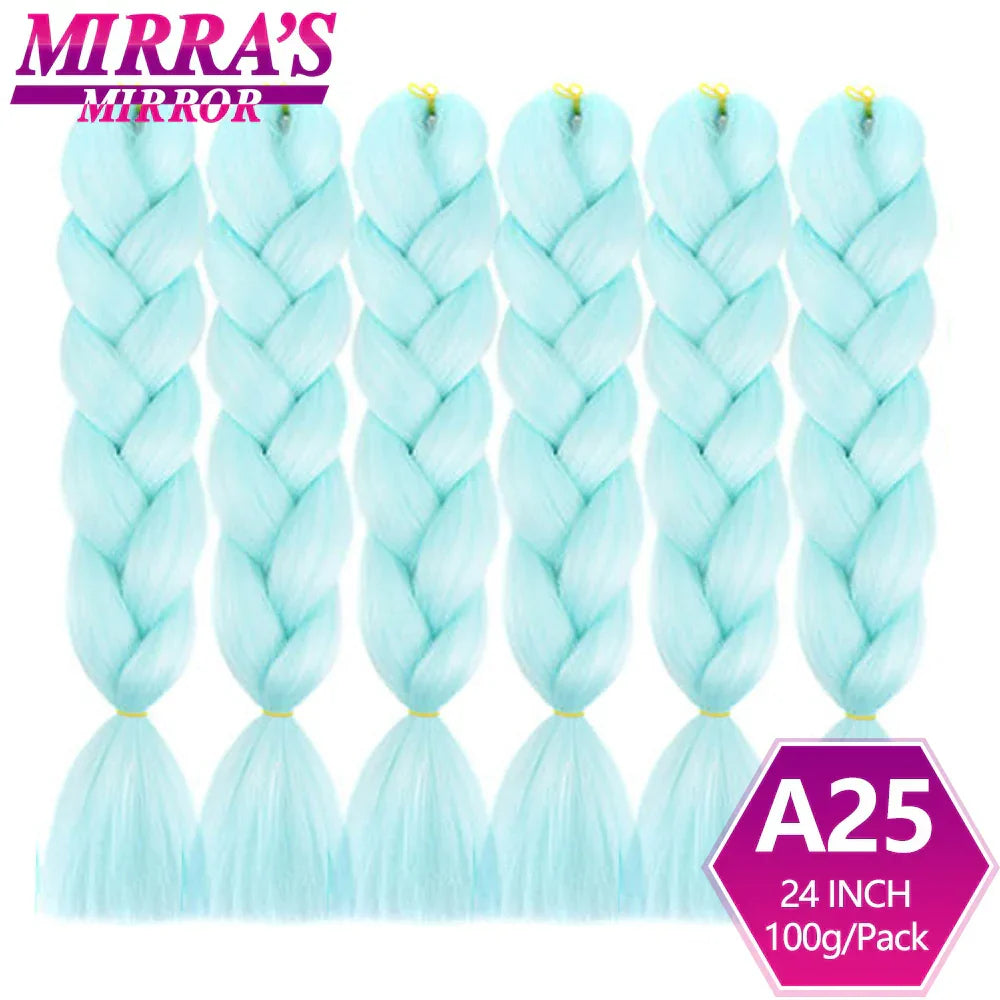 6 Bundles Jumbo Braiding Hair Extensions 24 Inch