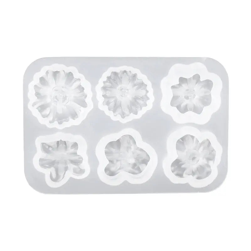 3D Flower Shaped Silicone Molds Candy Epoxy Resin