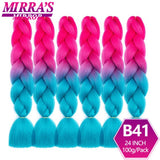 6 Bundles Jumbo Braiding Hair Extensions 24 Inch