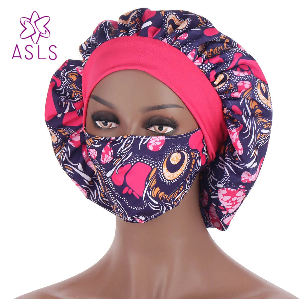 2021 New African pattern multicolor nightcap fashion mask