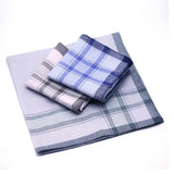 10Pcs Classic Vintage Plaid Stripe chief Hanky Men