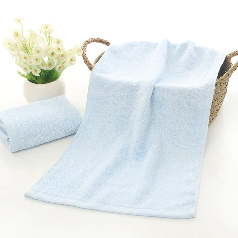 10 Pcs/Set Bamboo Fiber Face Towel 25x50cm Soft