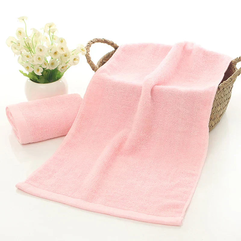 10 Pcs/Set Bamboo Fiber Face Towel 25x50cm Soft