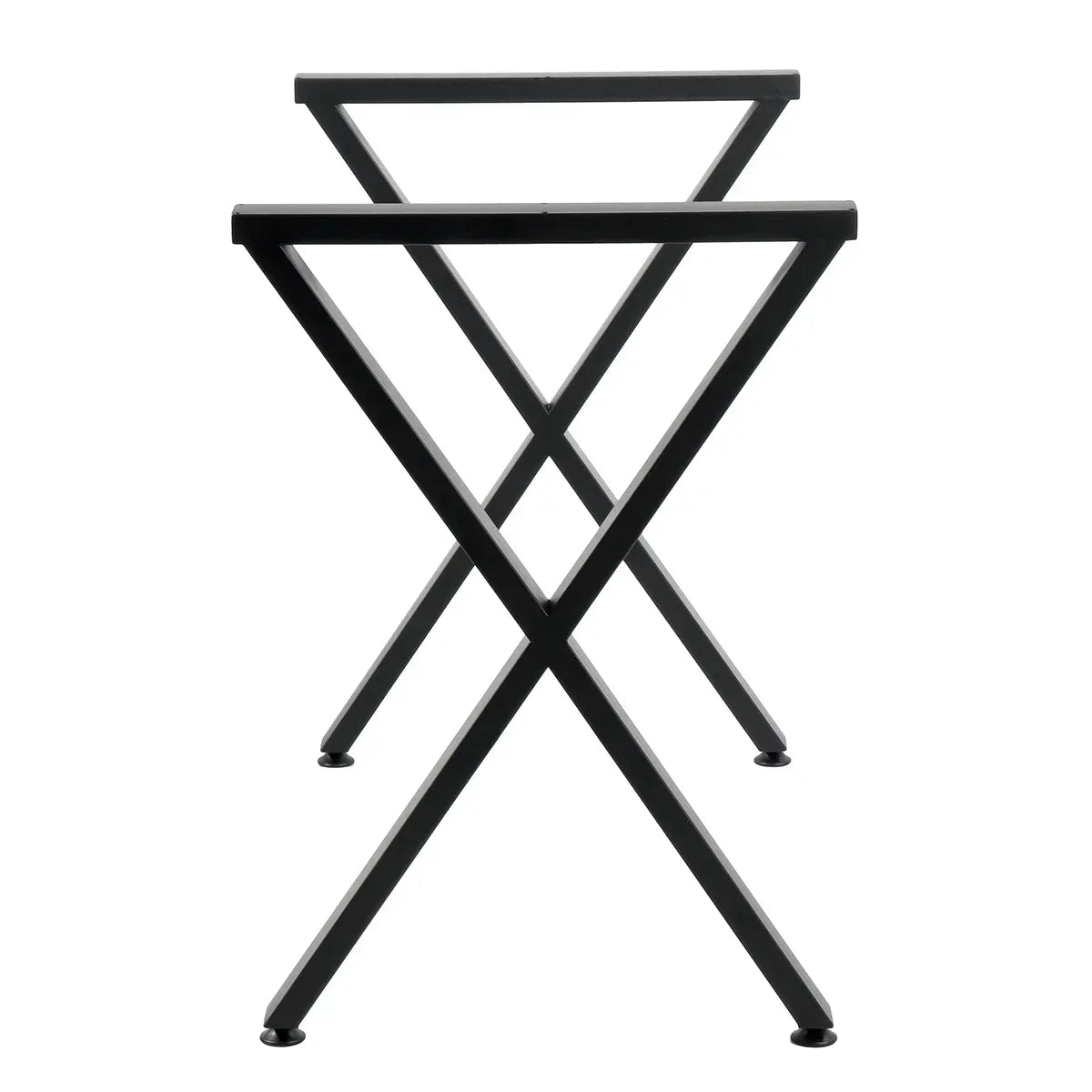 2pcs 40cm/71cm Wrought Iron Table Legs Metal X-Shape