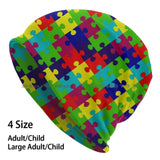 Autism Awareness Beanies Knit Hat Puzzled Game Brain