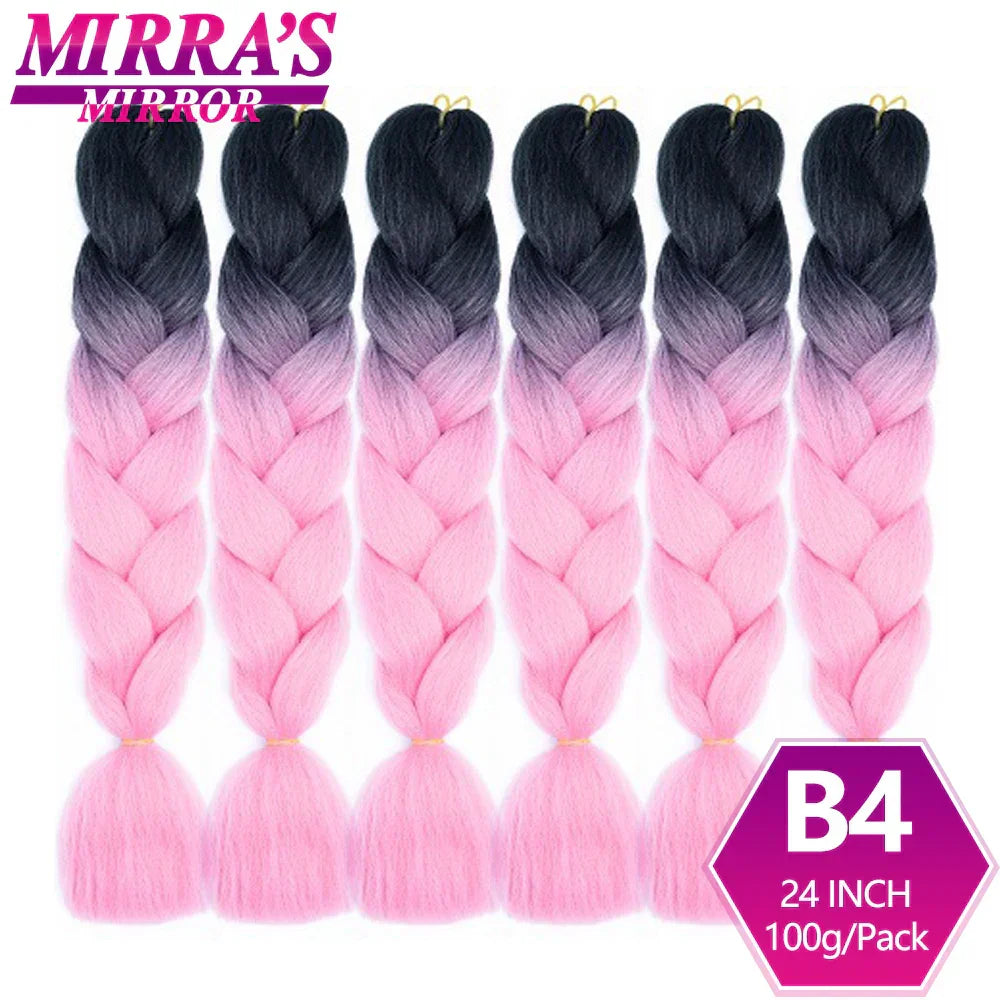 6 Bundles Jumbo Braiding Hair Extensions 24 Inch