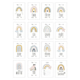 20pcs Baby Milestone Cards - Wooden Photo Accessories