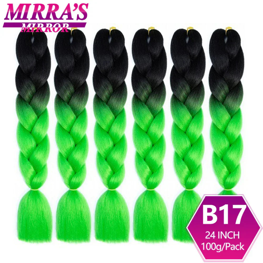 6 Bundles Jumbo Braiding Hair Extensions 24 Inch