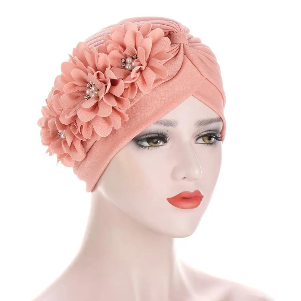 10 Color Hot Headscarf Hat Fold Watermelon Hat