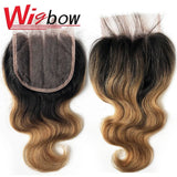 Blonde Bundles With Closure Short Human Hair Braizlian