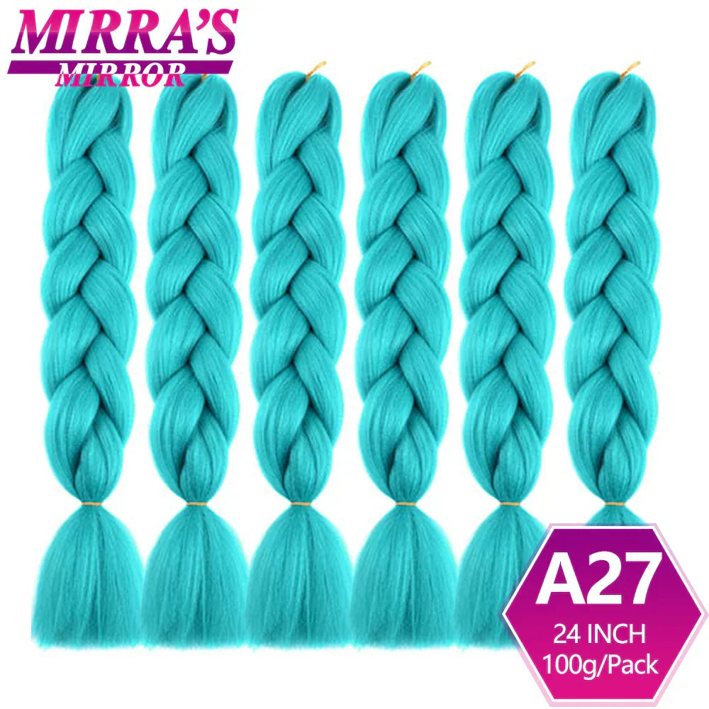 24" Jumbo Braids Synthetic Hair - Ombre Box Braids