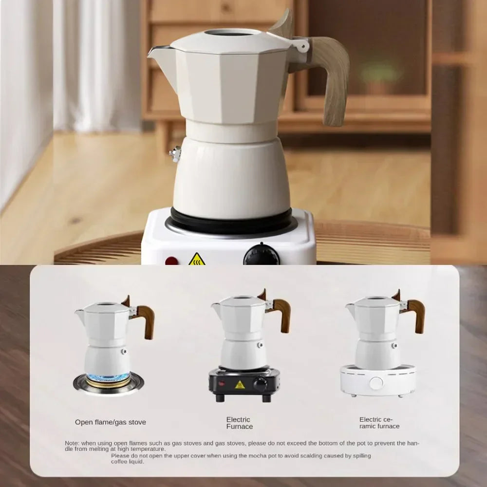 150ml Double Valve Coffee Pot for 3 Persons