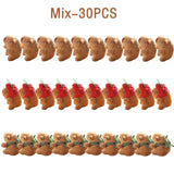 1-20PCS Cartoon Capybara Pendant Plush Toy Doll Bag