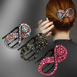 1pcs Elegant Hair Claw Clip Rhinestone Crab Clip