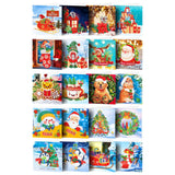 20/16/12/8pcs Christmas Cards Diamond Painting Greeting Cards 5D