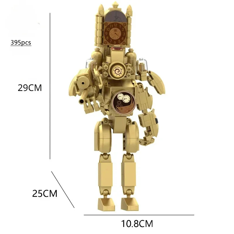 1-5PCS Skibidi Toilet Man vs Monitor Building Block