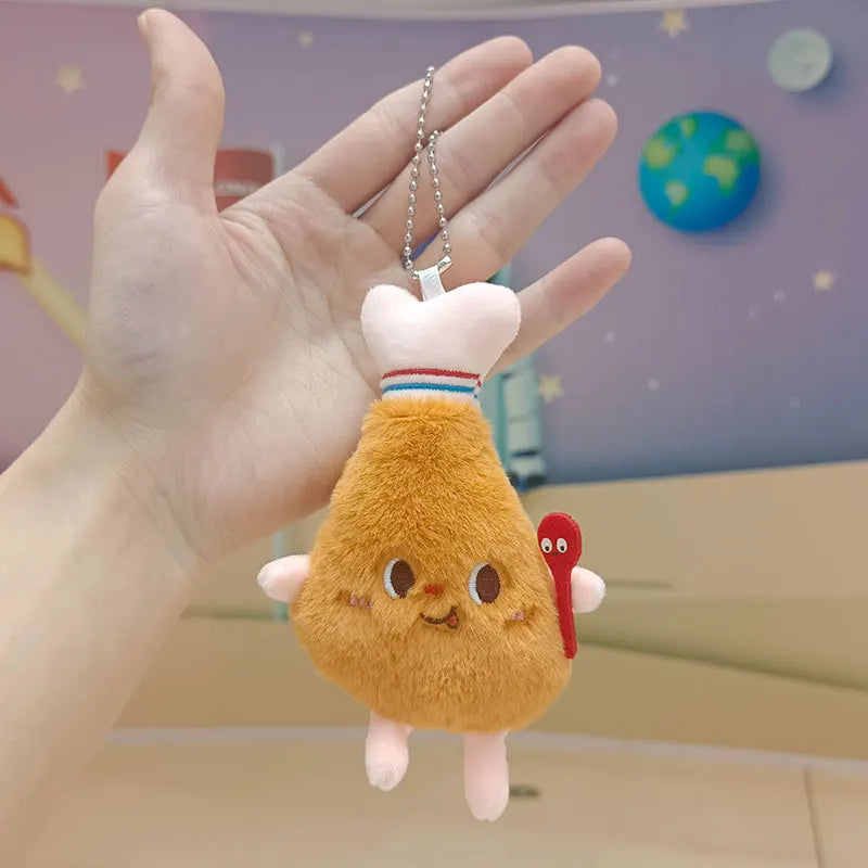 12cm Kawaii Food Bread Hamburger Hot Dog French