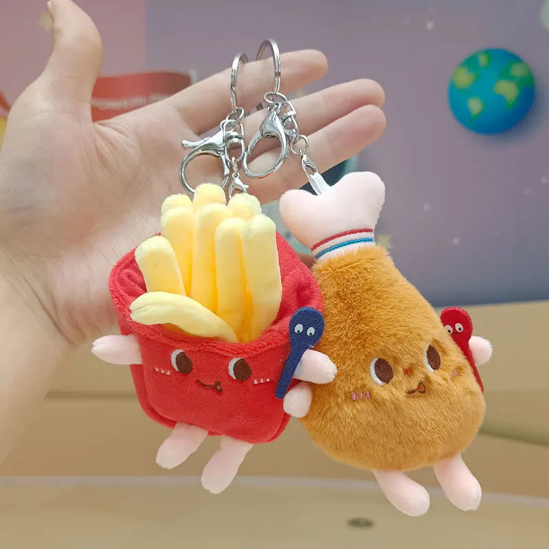 12cm Kawaii Food Bread Hamburger Hot Dog French