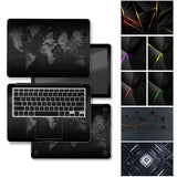 Black Geometry Cover Laptop Skin Stickers Notebook Film