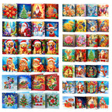 20/16/12/8pcs Christmas Cards Diamond Painting Greeting Cards 5D