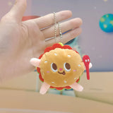 12cm Kawaii Food Bread Hamburger Hot Dog French