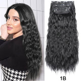 4Pcs/Set 20Inch Synthetic Hair Clip In Long Wavy