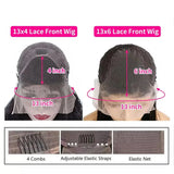 13x4 Transparent Lace Front Human Hair Wigs Pre