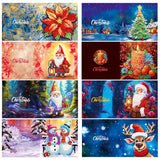 20/16/12/8pcs Christmas Cards Diamond Painting Greeting Cards 5D