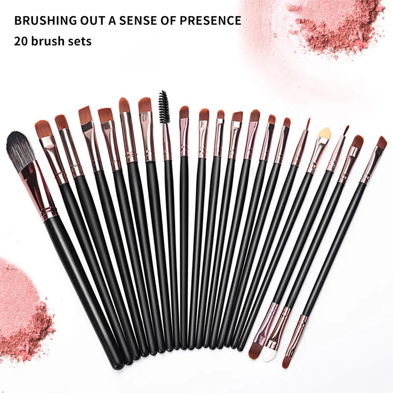 20 PCS Makeup Brush Set Eye Shadow Brush