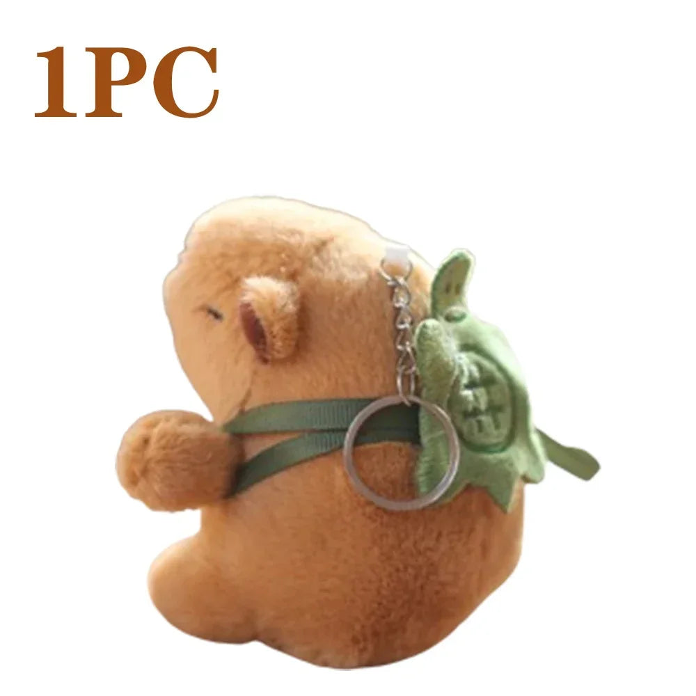 1-20PCS Cartoon Capybara Pendant Plush Toy Doll Bag