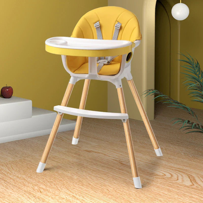 1pc 3-in-1 high chair toddlers, convertible infant high