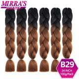 24" Jumbo Braids Synthetic Hair - Ombre Box Braids