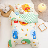 3Pcs Cartoon Cotton Crib Bed Linen Kit Baby