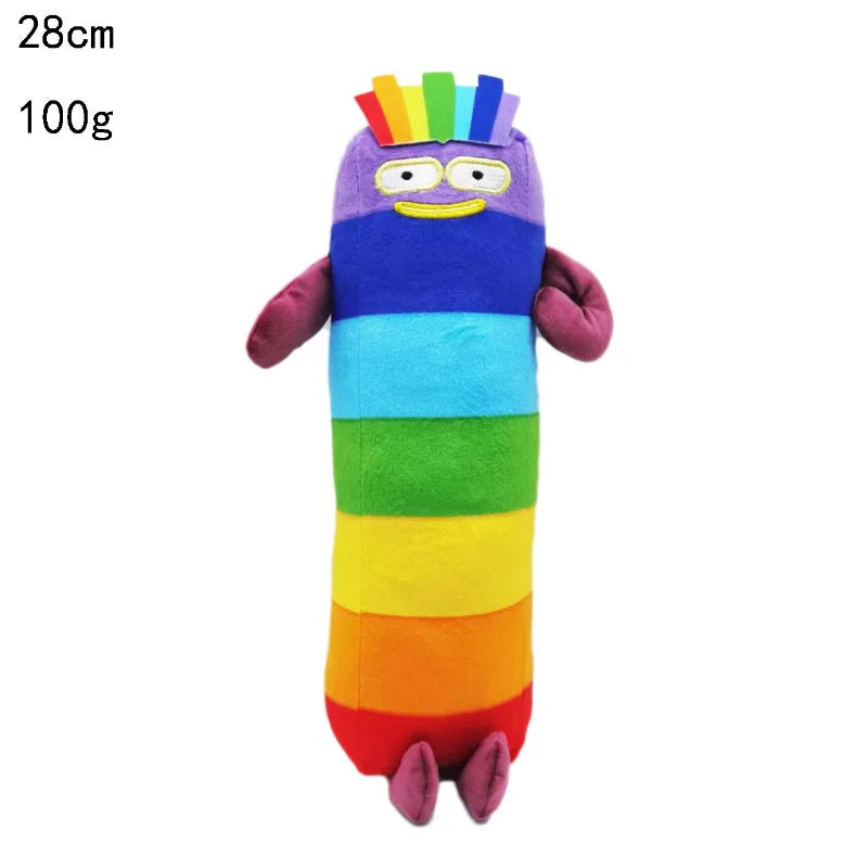 14-30cm Cartoon number Plush Doll Toy Educational Stuffed