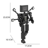 1-5PCS Skibidi Toilet Man vs Monitor Building Block