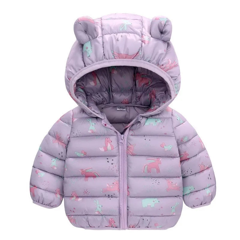 1-5 Years Baby Boy Hooded Lightweight Down Jacket