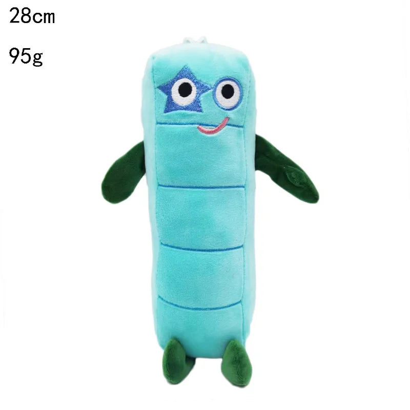 14-30cm Cartoon number Plush Doll Toy Educational Stuffed