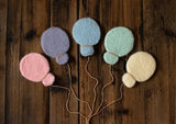 1 Set Handmade Wool Felt Stars & Moon Newborn Photography Props