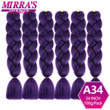 24" Jumbo Braids Synthetic Hair - Ombre Box Braids