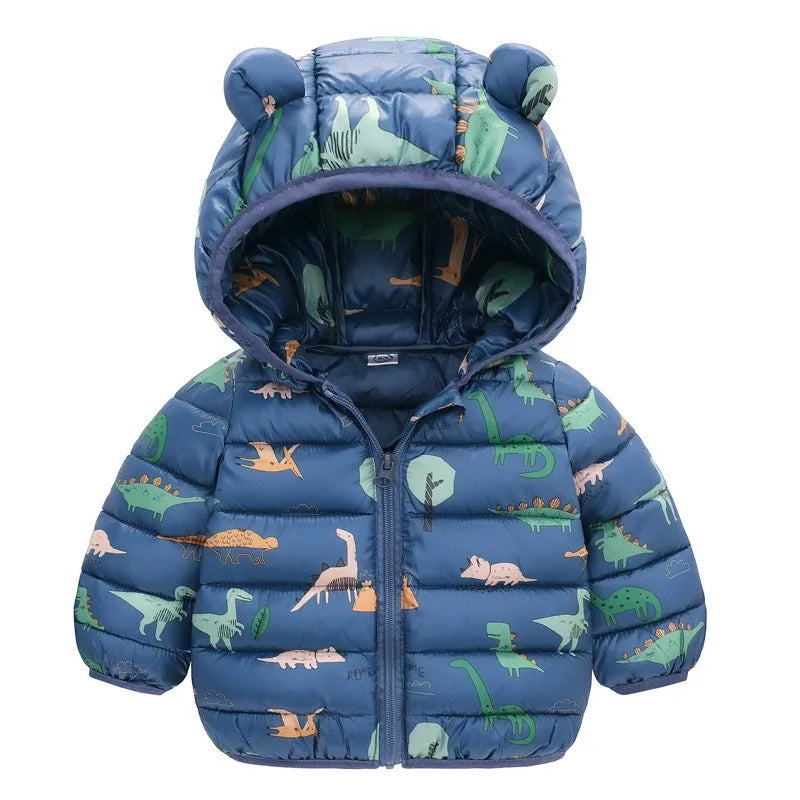 1-5 Years Baby Boy Hooded Lightweight Down Jacket