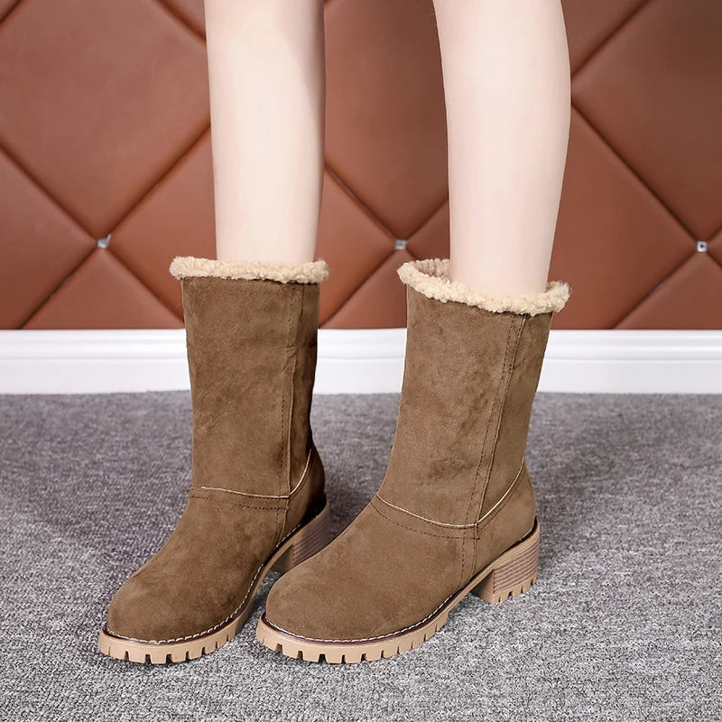 2023 Winter Boots Women Fur Warm Snow Boots