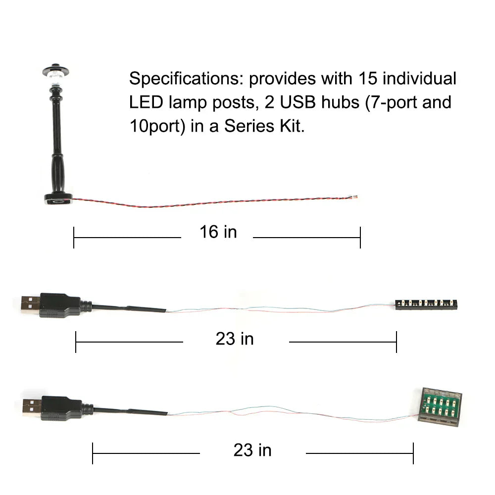 15pcs City Street Light Led (10 in USB