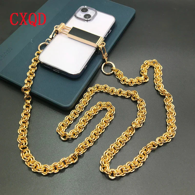 125cm Universal Metal Lanyard Antilost Phone Back Clip