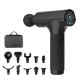 10head Lcd High Frequency Fascia Gun Massager With