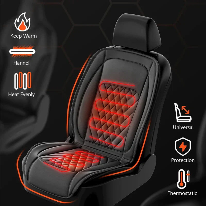 12/24V Heated Car Seat Cover Universal Car Seat