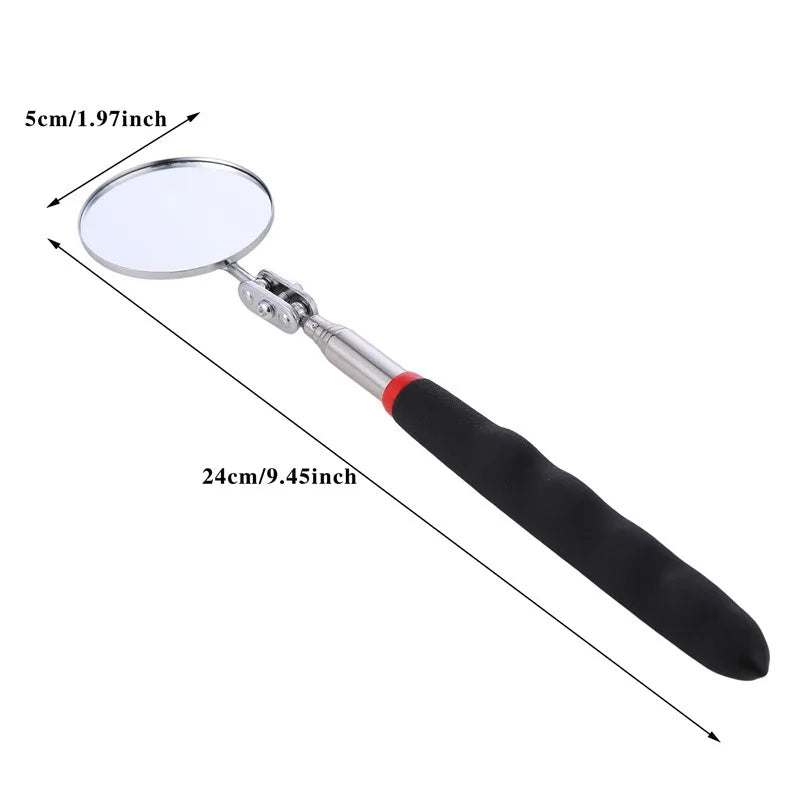 360 Retractable Telescopic Inspection Detection lens Round Mirror