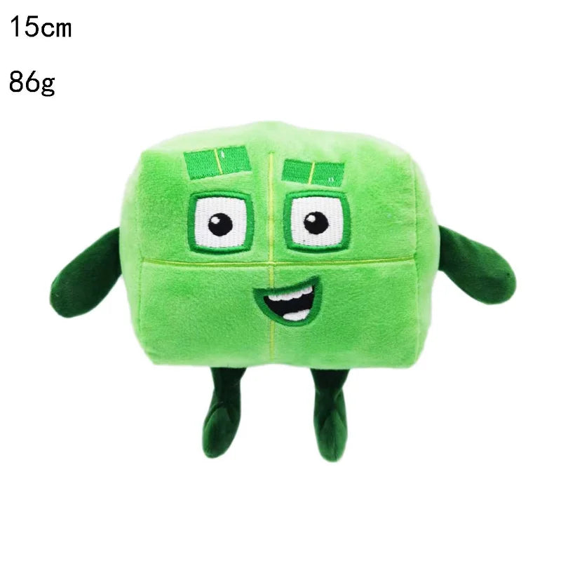 14-30cm Cartoon number Plush Doll Toy Educational Stuffed