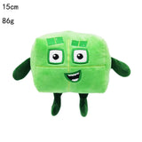 14-30cm Cartoon number Plush Doll Toy Educational Stuffed