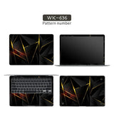 Black Geometry Cover Laptop Skin Stickers Notebook Film