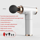 10head Lcd High Frequency Fascia Gun Massager With